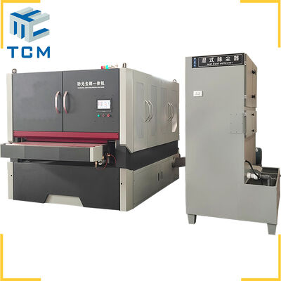 Steel Sheet metal work piece sanding deburring edge rounding machine