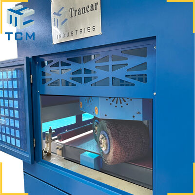 Steel Sheet metal work piece sanding deburring edge rounding machine
